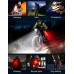 WOCBUY Bike Light, [8+7 Lighting Modes] & [Sturdy Aluminum Alloy] Bike Lights Front and Back Super Bright LED Bicycle Lights, USB Rechargeable & IP65 Waterproof Bike Headlight for Night Riding