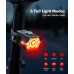 WOCBUY Bike Lights, 3+6 Modes Bike Lights Front and Back with Side Warning Light, Rechargeable & IP65 Waterproof Bicycle Light, Bike Headlight and Rear Light for Road Mountain Cycling, Easy to Install